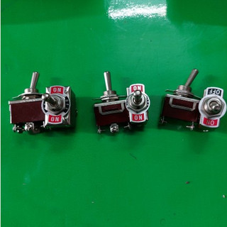 Combo 5 Công tắc gạt nâu 2 chân, 3 chân, 6 chân loại 1. Công tắc điện ô tô.
