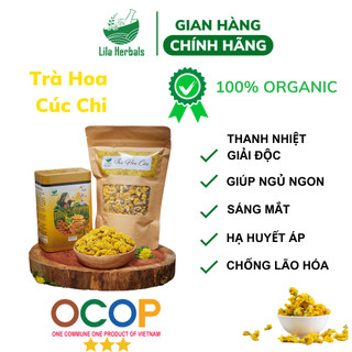 Trà hoa cúc chi 100% hữu cơ - Dược thảo Lila