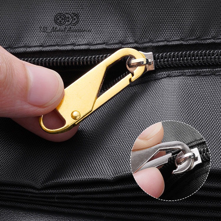 (5 cái)Dụng cụ khóa kéo thay thế tay cầm cao cấp, đầu khóa kéo kim loại có thể tháo rời tiện lợi TW-68 #ssl_accessories