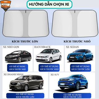 Tấm che kính lái ô tô titan 2 lớp chống nắng. Miếng che kính lái xe hơi cách nhiệt giảm nhiệt độ