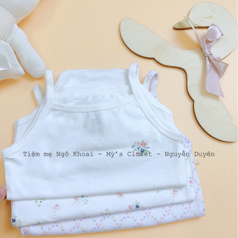 [MD100] 3-12kg Body chip dây xinh màu trắng trơn cho bé chất liệu thun tăm cao cấp