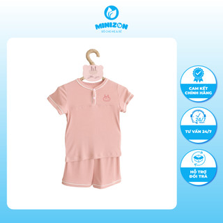Bộ cộc tay cho bé hãng Little love chất liệu tăm đủ size