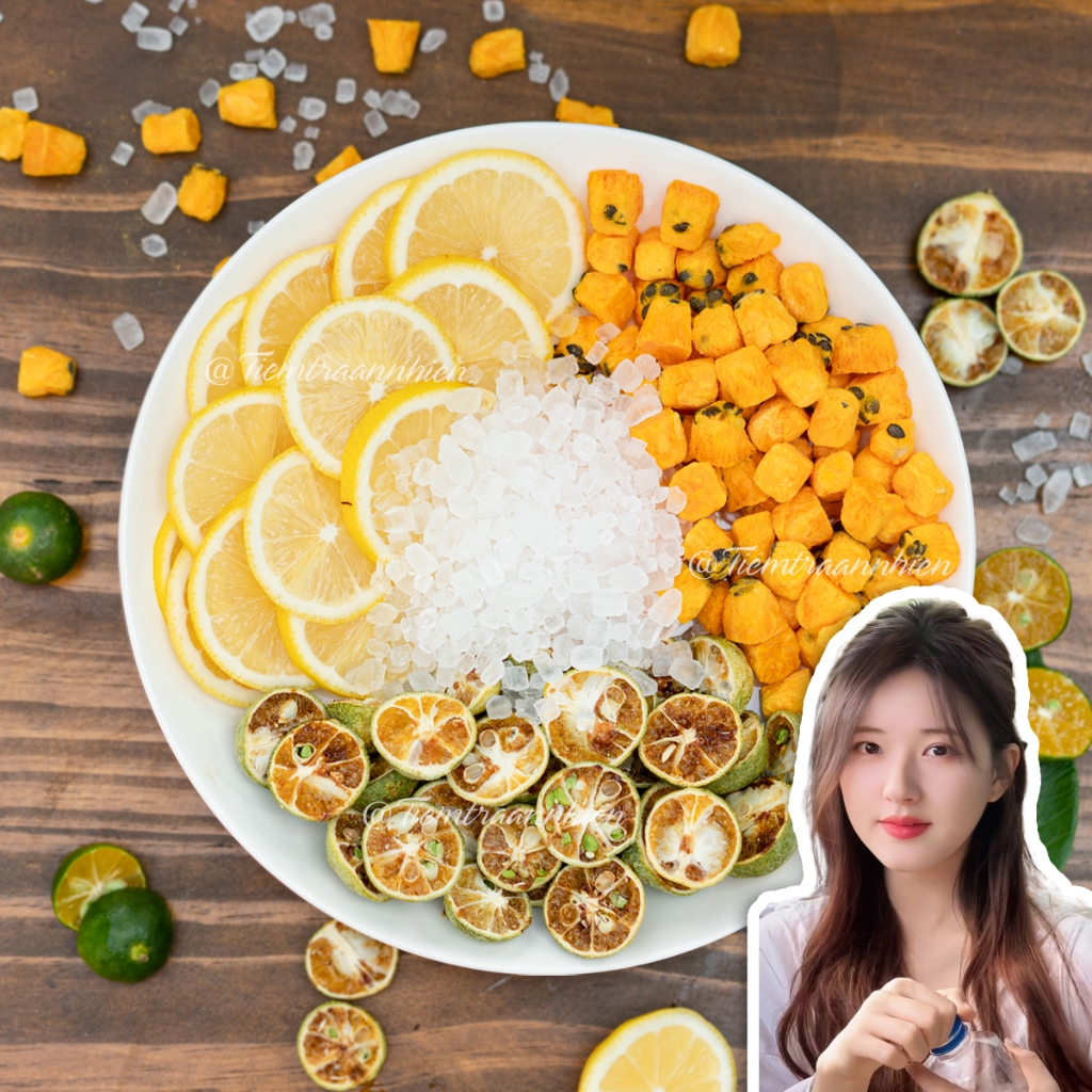Trà Chanh Dây Kim Quất An Nhiên, nước uống hoa quả Triệu Lộ Tư, sấy ...