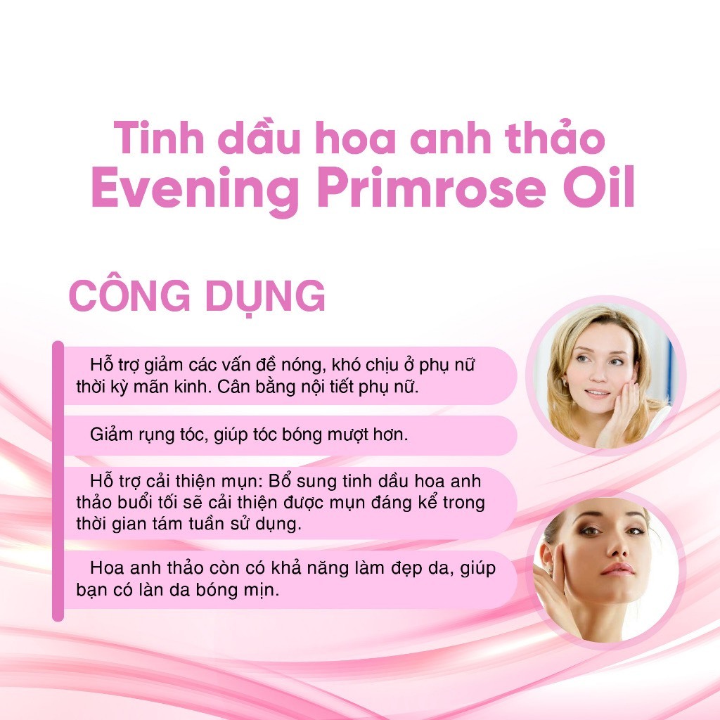 💥Chính Hãng💥Tinh Dầu Hoa Anh Thảo Hỗ Trợ Cân Bằng Nội Tiết Tố Blackmores Evening Primrose Oil 190 Viên, Của Úc