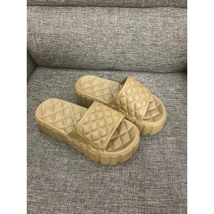 Dép bánh mì nữ CARO đế cao 5cm, dép quai ngang độn đế, nhẹ, êm chân - Đế Cao - Tạp Hoá Bé Ty, Vanila Kids shop