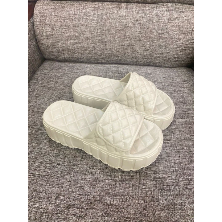 Dép bánh mì nữ CARO đế cao 5cm, dép quai ngang độn đế, nhẹ, êm chân - Đế Cao - Tạp Hoá Bé Ty, Vanila Kids shop