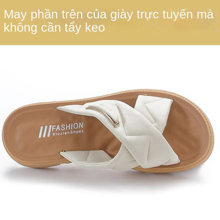 Dép đế bằng chống trượt thông thường mùa hè dành cho bà mẹ trung niên, quý cô trung niên có thể mang dép ra ngoài