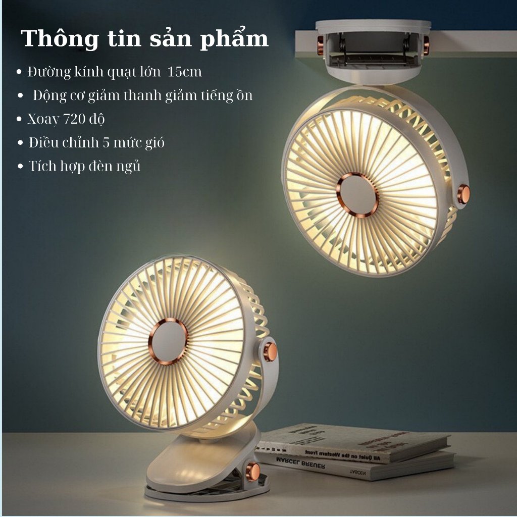 Quạt tích điện - Quạt Kẹp Bàn, pin 10.000mah Sử Dụng 6-10 Giờ (Quạt Q8) |  Shopee Việt Nam