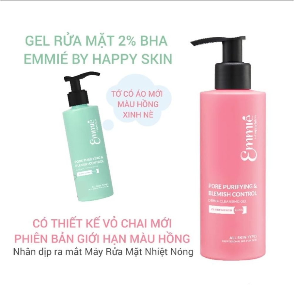 Ảnh [KOL LIVE] Gel Rửa Mặt Sạch Sâu Kiểm Soát Mụn Emmié Pore Purifying & Blemish Control Derma Cleansing 180ml 4