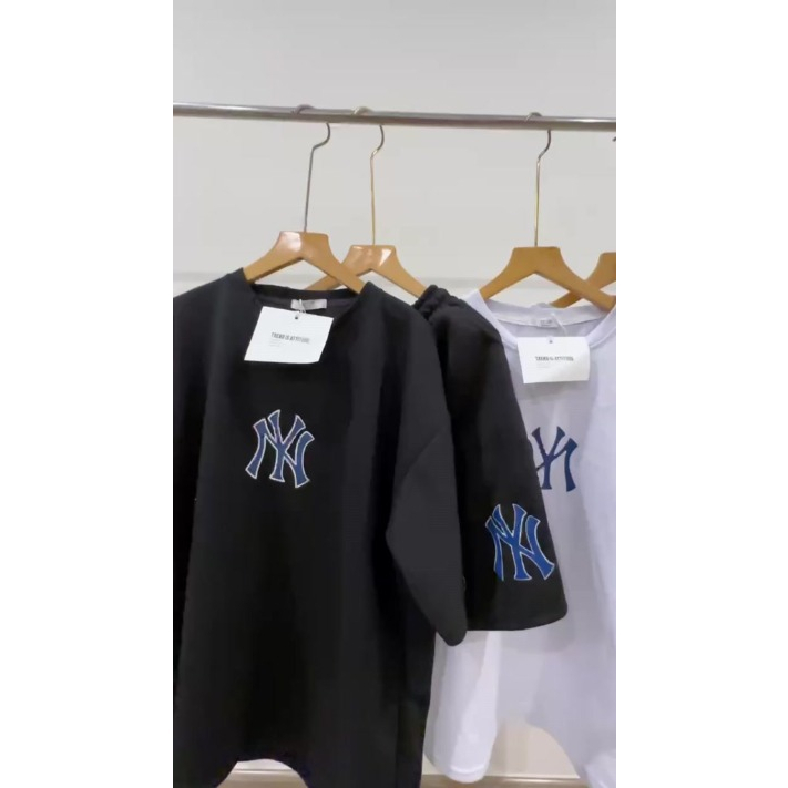 Đồ Bộ Nam Mùa hè in hình cực chất NY Yaankes, áo thun cotton cực mát