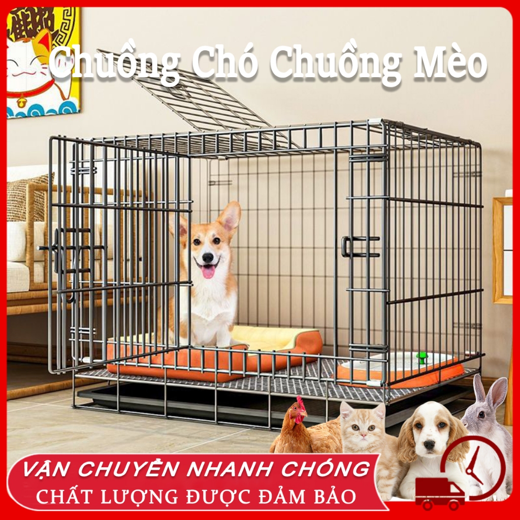 🔥🔥【phổ biến】Chuồng Quây Thú Cưng Chuồng chó Có thể gập lại lồng chó mèo ...