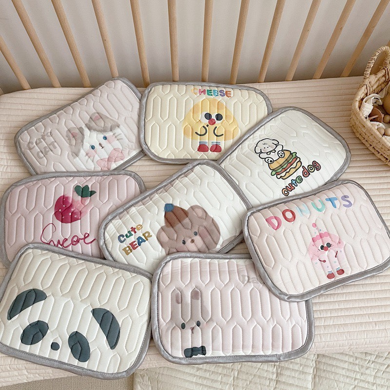 Ảnh Chiếu điều hoà cho bé, chiếu điều hoà cao su non 5D kèm gối lót đầu cho bé nằm nôi, giường tiện lợi 2
