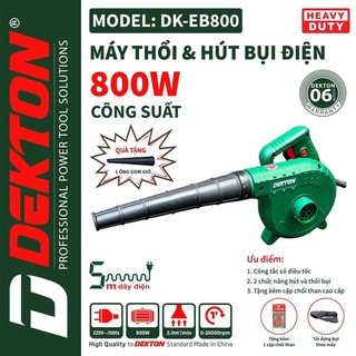 Máy thổi bụi chính hãng DEKTON DK-EB800 công suất 800w có chỉnh tốc
