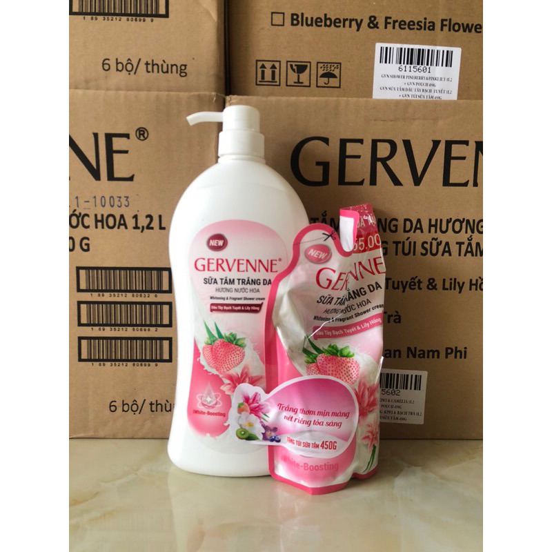 Sữa Tắm Hương Nước Hoa Gervenne 900g
