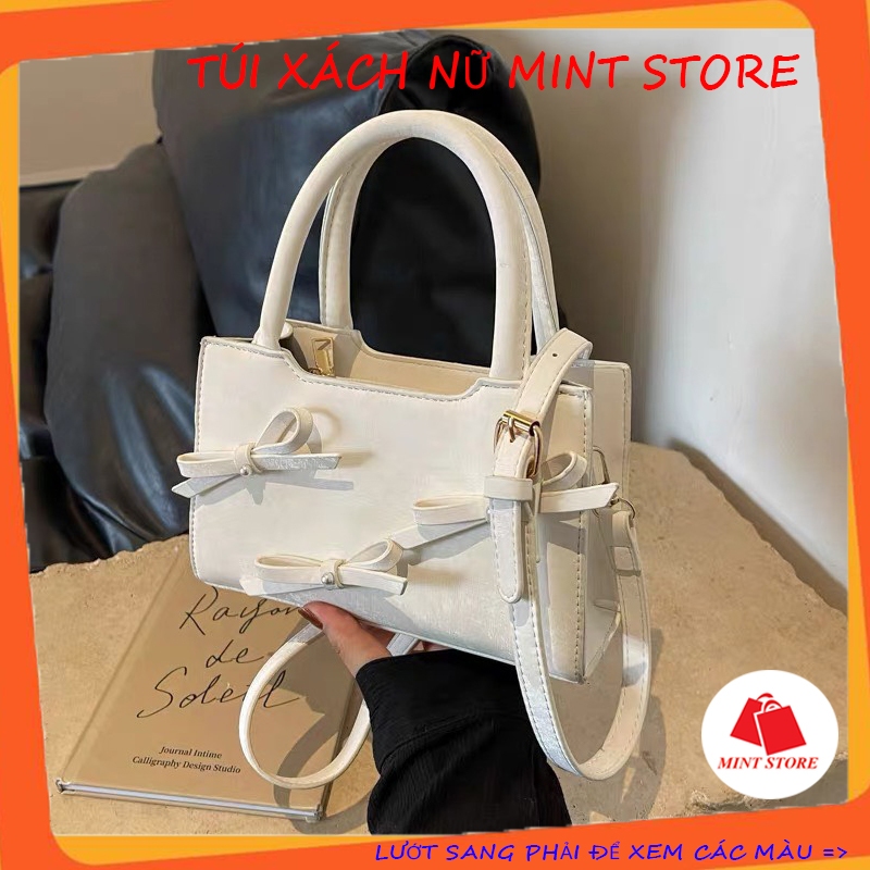 Túi xách nữ đeo chéo, túi cầm tay mini đính nơ vừa điện thoại nhỏ xinh ...