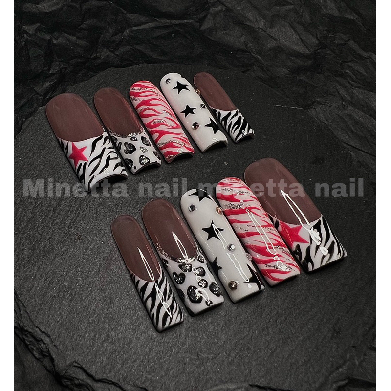 [M356] Mẫu nail 2000s( có thể lựa from theo yêu cầu) Shopee Việt Nam