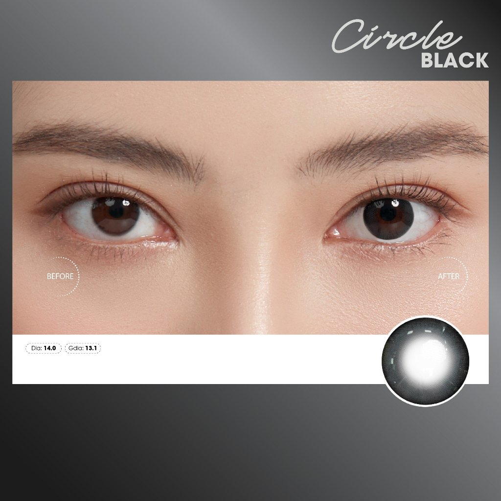 Product image Kính áp tròng VIVIMOON LENS 1 ngày đen tự nhiên khóa ẩm Circle Black (Giá 1 chiếc) 4