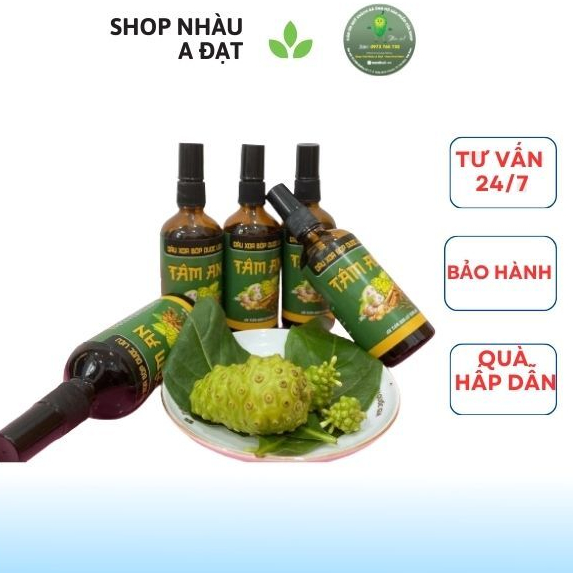 Dầu xoa bóp dược liệu trái nhàu Tâm An 50ml chính hãng