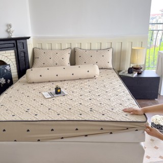 Bộ chăn ga gối trần bông chất liệu đũi Organic, set 5 món chăn ga đũi sợi tre New Vintage mềm mại thoáng mát