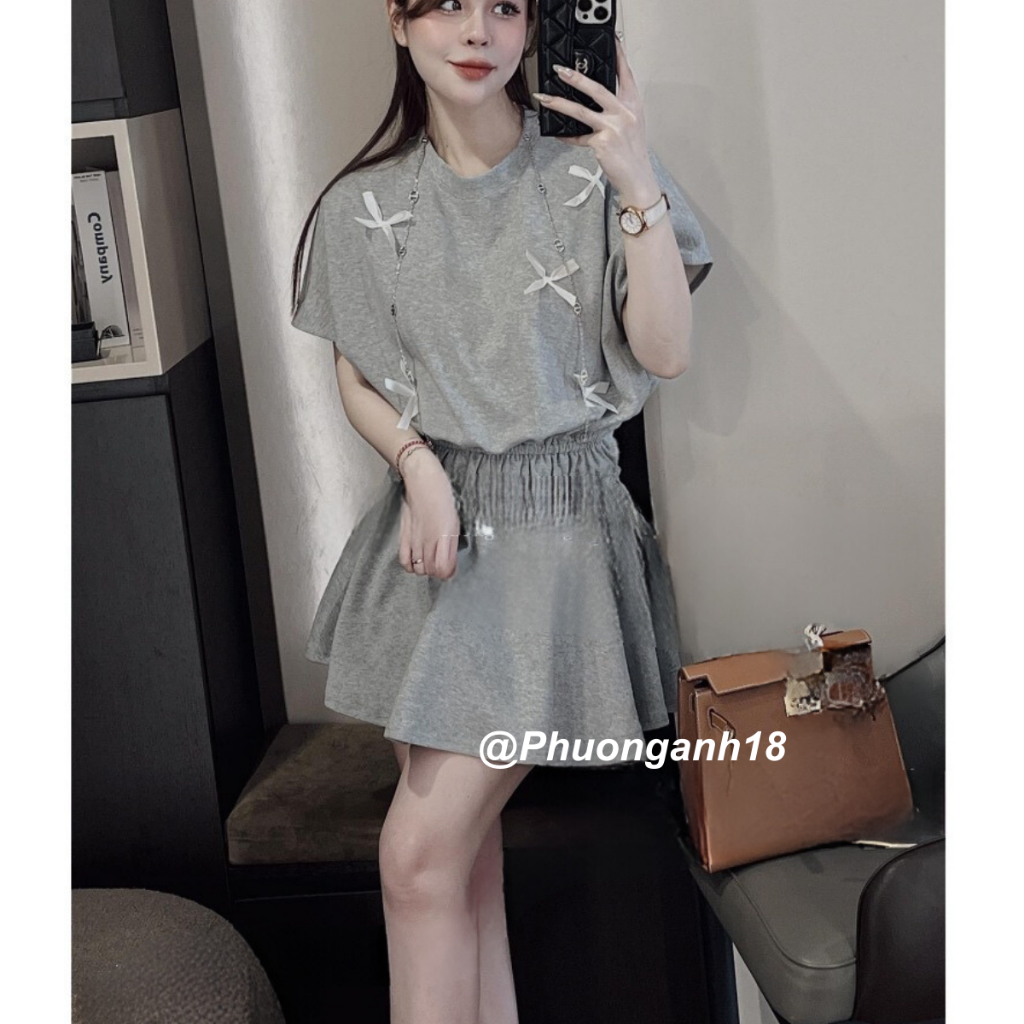 váy công sở,buộc nơ xinh xắn cho các chị em, hàng quảng châu phong cách hàn quốc