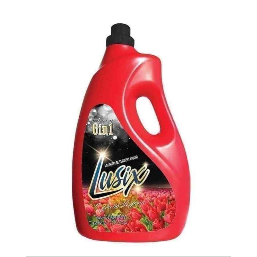 Nước giặt -nước giặt xả lusix 6 in 1- hương nước hoa pháp