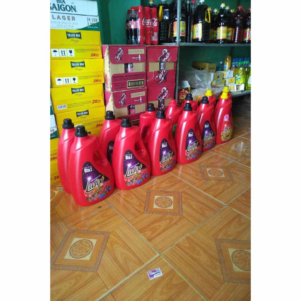 Nước giặt -nước giặt xả lusix 6 in 1- hương nước hoa pháp