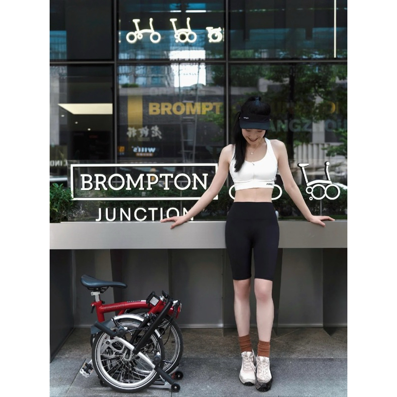 Quần biker tập Gym Yoga lửng ngang gối không đường viền cạp cao nâng mông