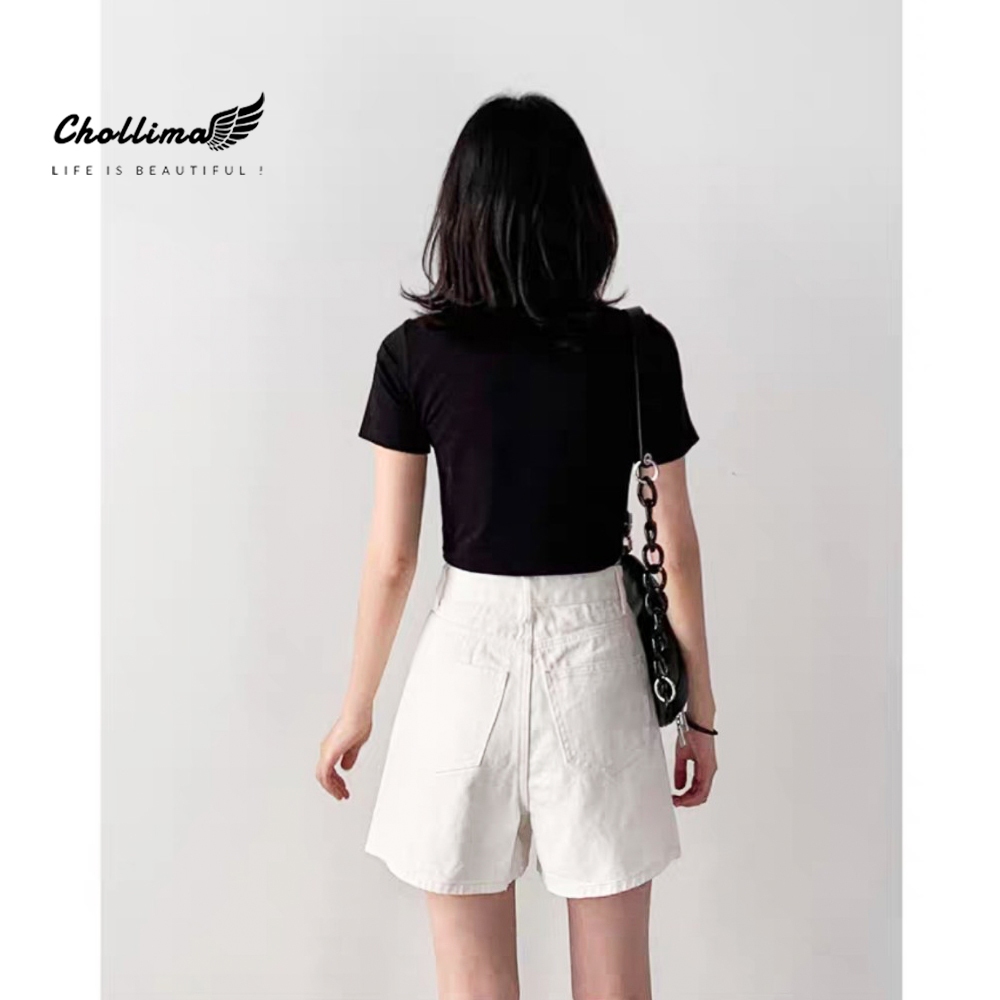 Ảnh Quần short ngố kaki basic Chollima QS025 chất vãi mềm mát dễ phối đồ phong cách trẻ trung năng động 1