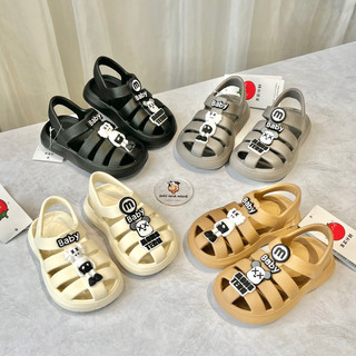 Dép Sandal Rọ độc lạ cho bé sticker nhân vật Hoạt Hình 3d phong cách Chất Liệu cao su Êm Mềm Siêu Nhẹ Cho Bé (sd43)