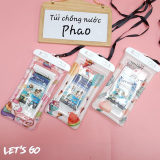 Túi đựng điện thoại chống nước trong suốt, Vỏ bọc hoạt hình dễ thương Màn hình đa năng Túi chống mưa Du lịch 🌸sỉ ib🌸