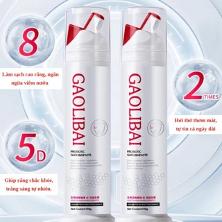 Kem Đánh Răng GAOLIBAI Nhật Bản, Gel Nano Bạc Làm Trắng Răng 120gr Sạch Mảng Bám, Hơi Thở Thơm Mát, Vân Thỏ Beauty