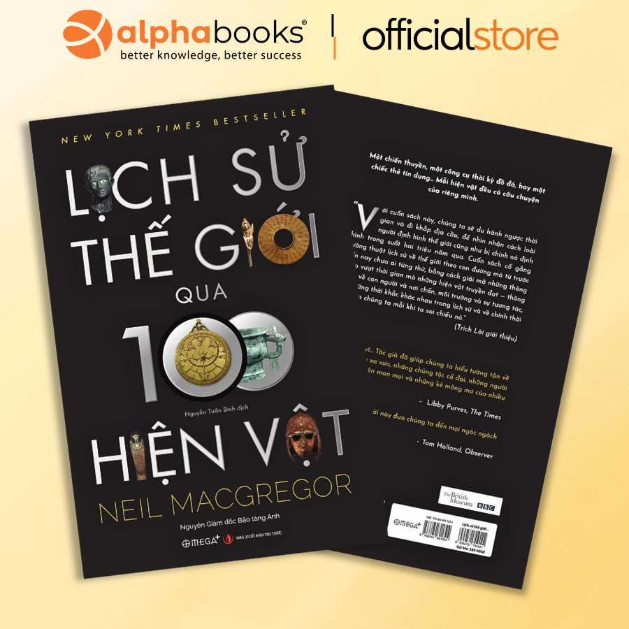 Sách - Lịch Sử Thế Giới Qua 100 Hiện Vật (Omega Plus)