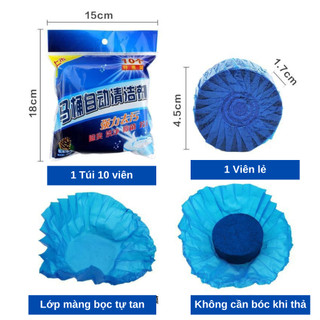 Combo 50 Viên Thả Bồn Cầu, Viên Khử Mùi Hôi Tẩy Rửa Sạch Mảng Bám Vi Khuẩn Xả Toilet Diệt Khuẩn Vệ Sinh Vết Bẩn 88292