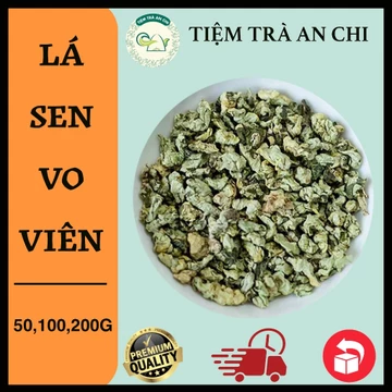 100g Trà lá sen cuộn Lá sen vo viên sấy lạnh (Búp sen non) mùi thơm, giúp an thần ngủ ngon
