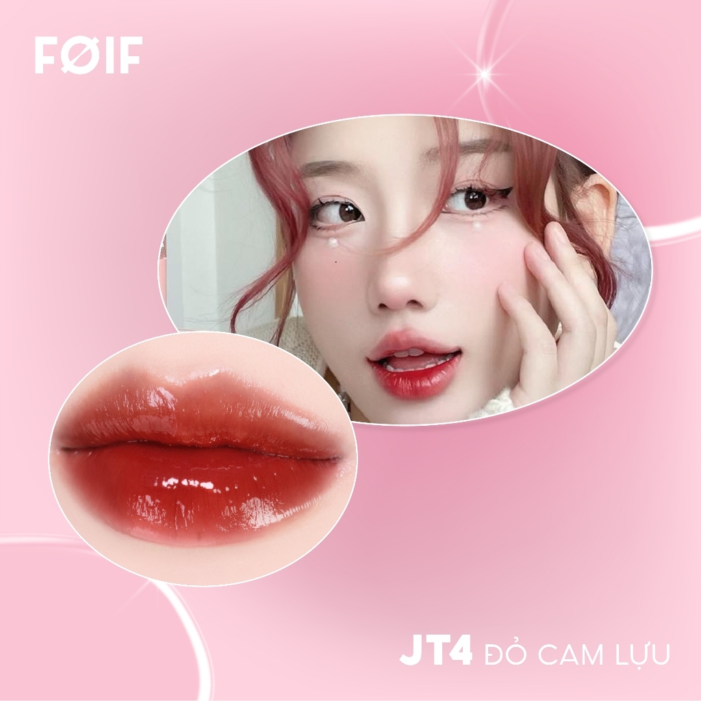 Ảnh Son Tint Bóng Thuần Chay, Ẩm Mọng, Bền Màu FOIF Juicy Fit Tint 3g 3