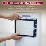 Máy hút ẩm 25L/ngày lọc không khí HEPA 50m2 kết nối Wifi Fujihome Nhập Khẩu máy nén Block cho phòng ngủ công nghiệp — ảnh 6