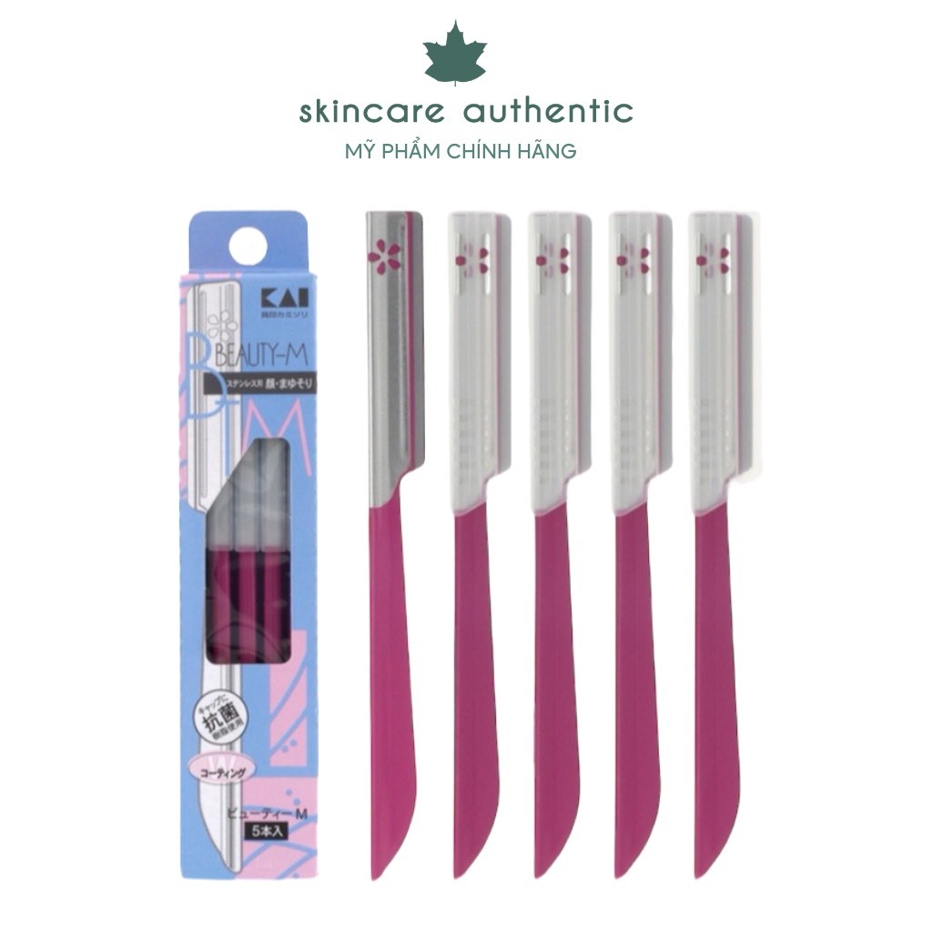 Dao cạo lông mặt, chân mày Kai Razor Beauty- Eyebrow Razer (set 5 cây ...
