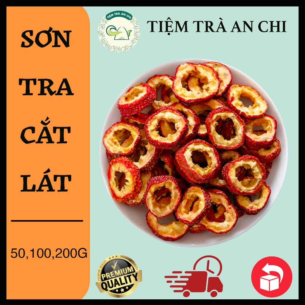 100g Trà Sơn Tra cắt lát sấy khô giúp Giảm Cân, Tiêu Mỡ, Chống Rụng Tóc