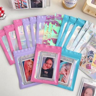 Túi Zip Hologram Nhỏ Mini Trong Suốt Đồ Gói Card Đựng Phụ Kiện Xinh Quà Tặng Timo GQ08
