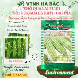 Khổ Qua Lai F1 101 Gói 2.3gram (15 Hạt) - Đại Địa, Hạt Giống Nảy Mầm Tốt, Năng Suất Cao, Trông Quanh Năm