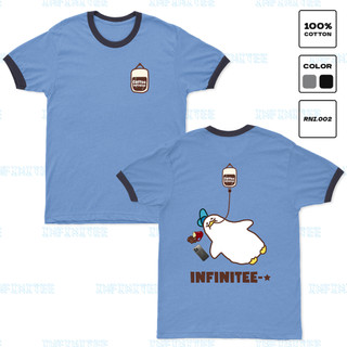 Áo thun INFINITEE Fni24043, Thun 100% Cotton - form rộng Unisex.