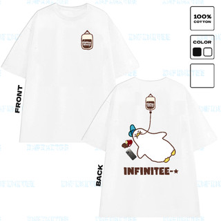 Áo thun INFINITEE Fni24043, Thun 100% Cotton - form rộng Unisex.