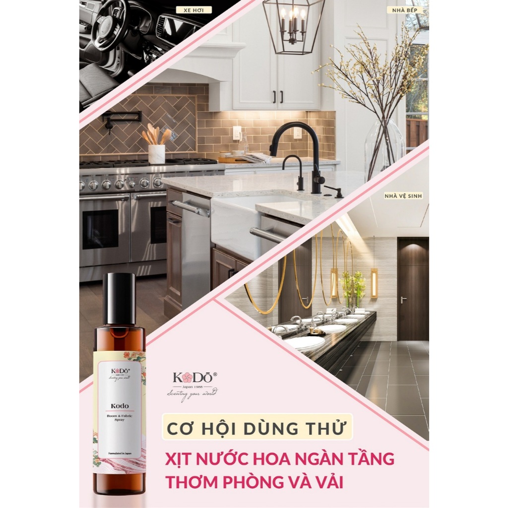 Ảnh Xịt Nước Hoa Đa Năng, Xịt Thơm Phòng, Quần Áo, Vải, Body Mist Hương Nước Hoa KODO Chai 100ml Tiện Lợi 4