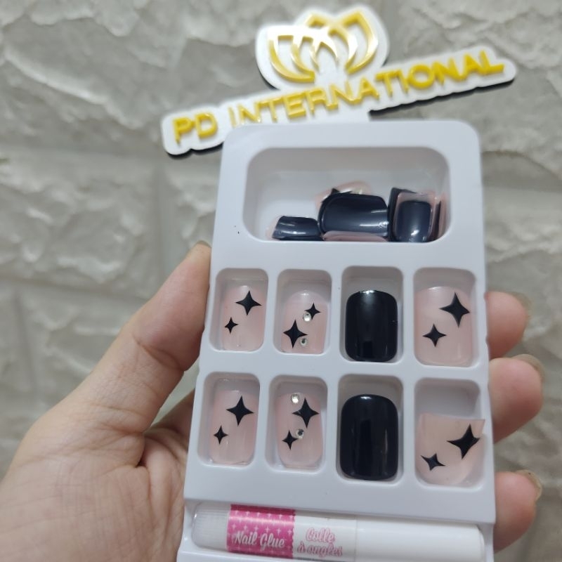 Set 24 móng tay giả, có keo xinh xắn (mẫu 7)