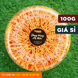 Đông Trùng Hạ Thảo Sợi Sấy Khô Thăng Hoa CADOTA, Hũ 100g, Bán Lẻ Giá Sỉ