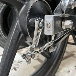 [Tặng lò xo] PÁT CÀNG THẮNG CONG, THẲNG TAKEGAWA - INOX 304 NGUYÊN KHỐI CNC CHO XE MÁY (trước+sau)