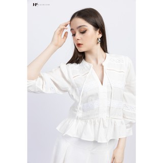 Áo Sơ Mi Baby Doll JP FASHION Chất Liệu Kate Vải Mát, Thấm Mồ Hôi, áo babydoll tay bồng dáng xòe dễ thương 10609730