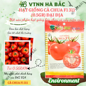 Hạt Giống Cà Chua F1 311 (0.5gr) ĐẠI ĐỊA, Hạt Giống Nảy Mầm Tốt, Năng Suất Cao, Trông Quanh Năm
