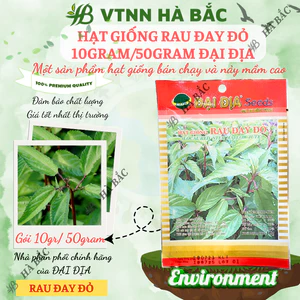 Hạt Giống Rau Đay Đỏ 10gram/50gram Đại Địa, Hạt Giống Nảy Mầm Tốt, Năng Suất Cao, Trông Quanh Năm