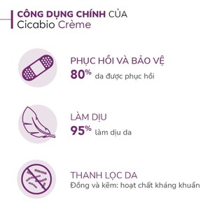 Kem phục hồi da tổn thương Bioderma Cicabio Creme+ 40ml (mẫu mới)
